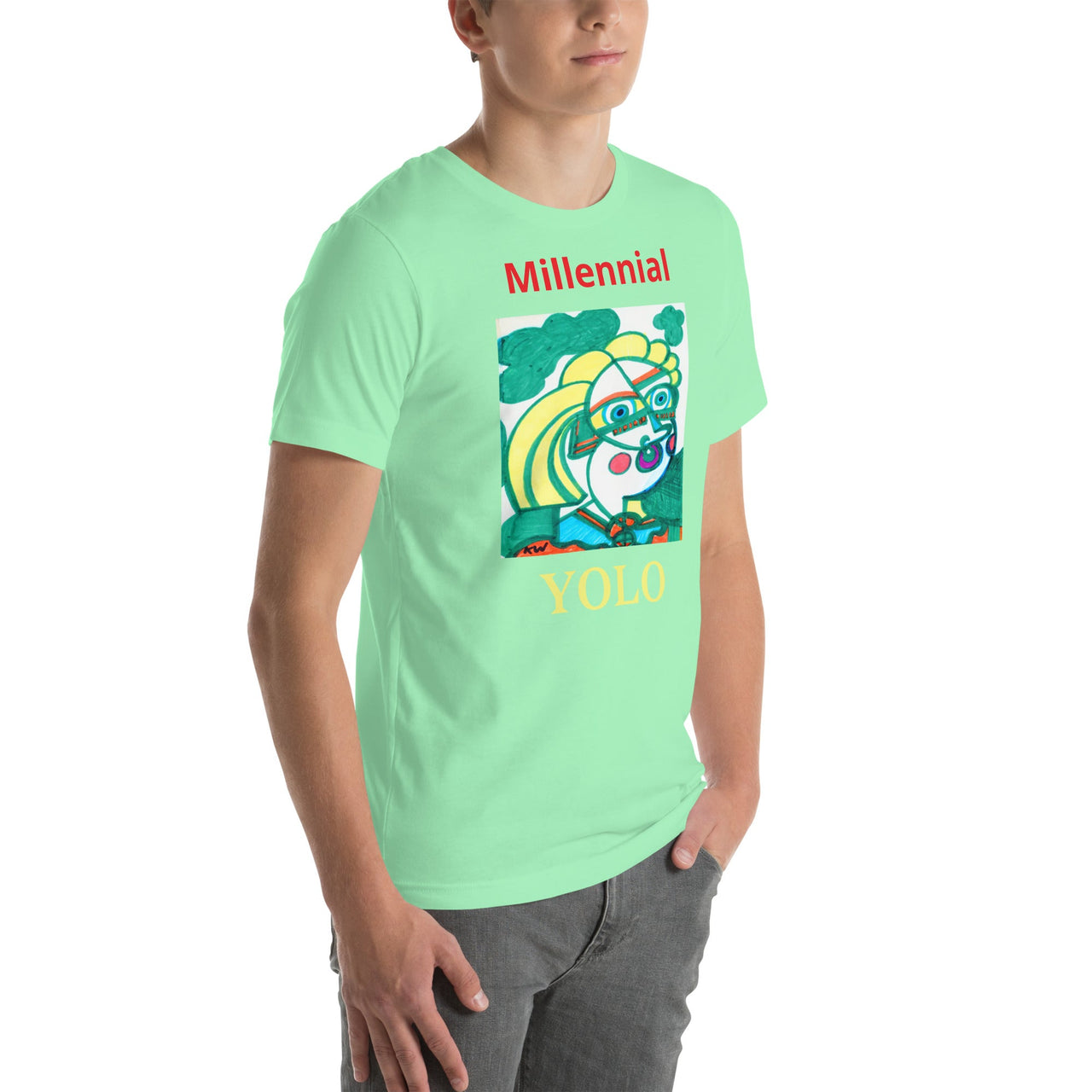 KW Gallery Wearable Art Tee 17 YOLO - Winter Sunshine Marketplace