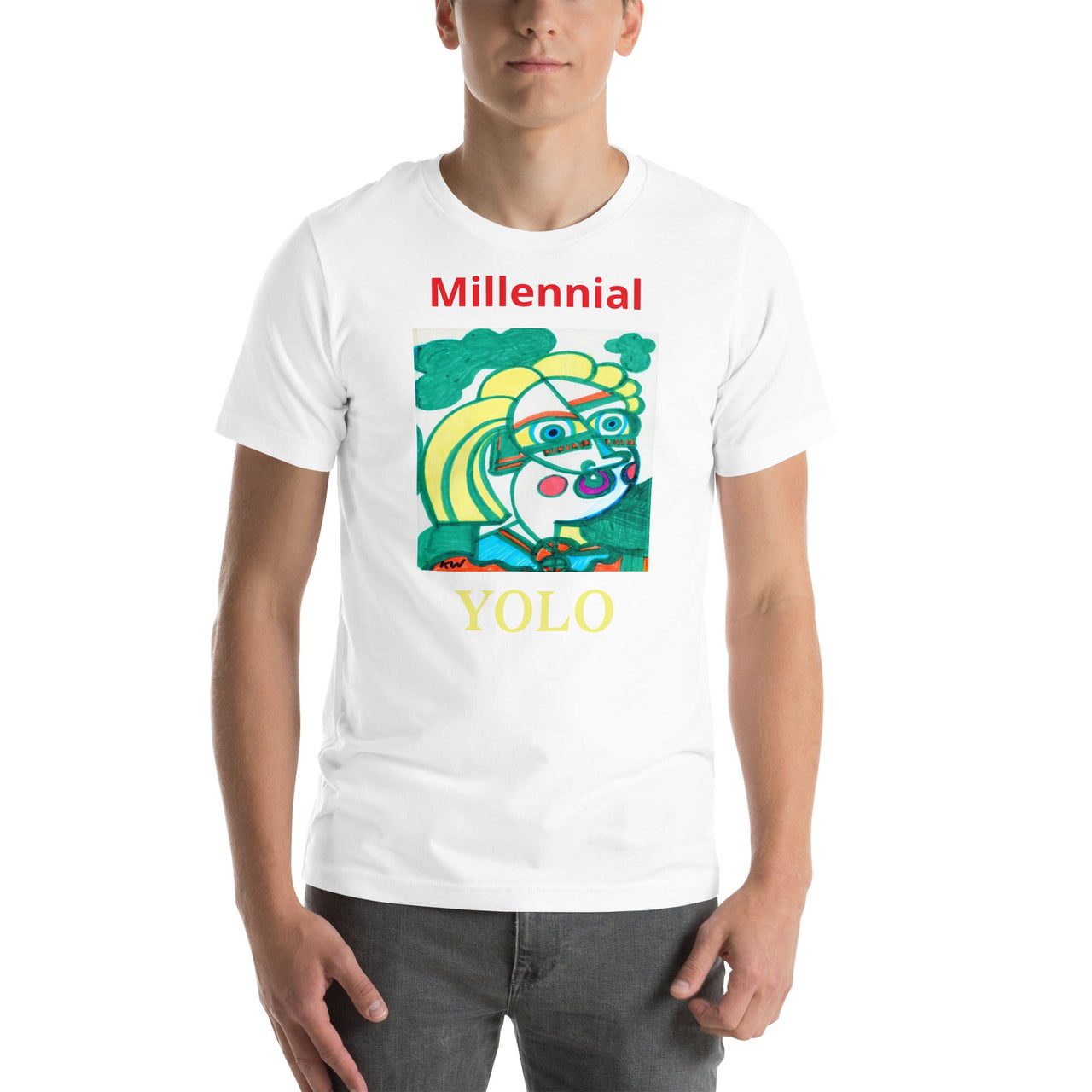 KW Gallery Wearable Art Tee 17 YOLO - Winter Sunshine Marketplace