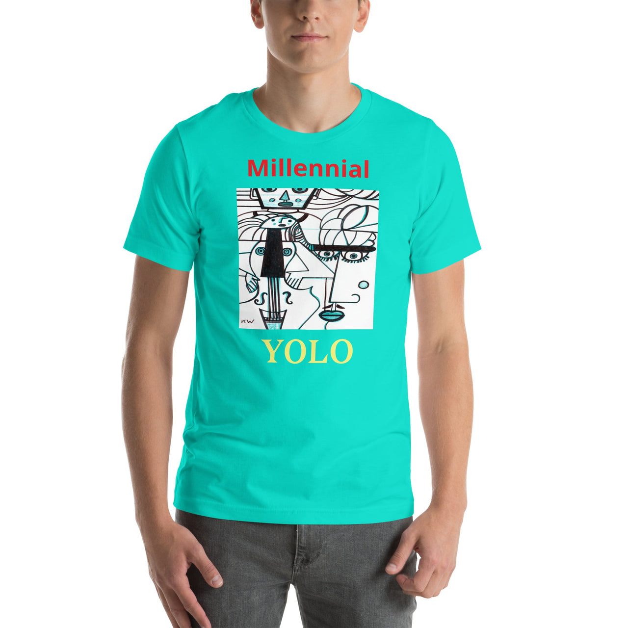 KW Gallery Wearable Art Tee 18 YOLO - Winter Sunshine Marketplace