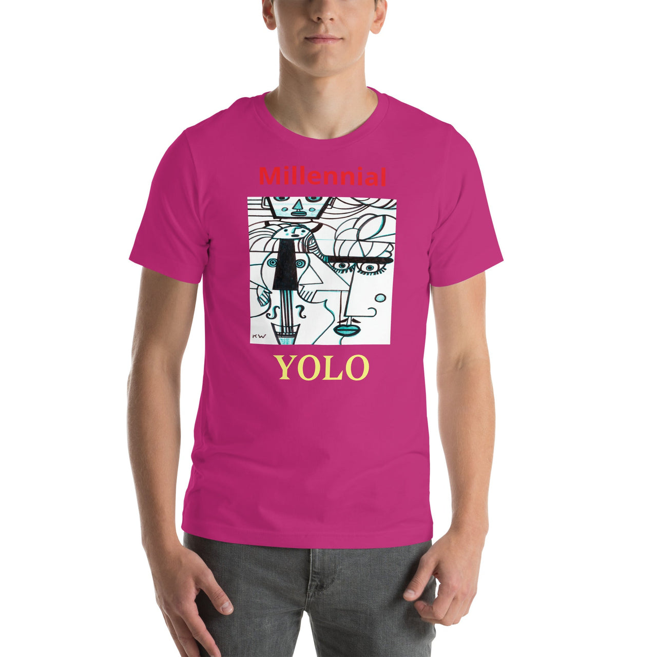 KW Gallery Wearable Art Tee 18 YOLO - Winter Sunshine Marketplace