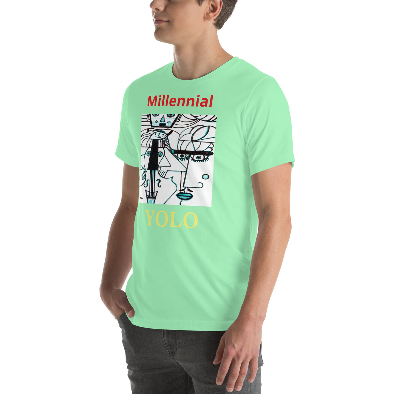 KW Gallery Wearable Art Tee 18 YOLO - Winter Sunshine Marketplace