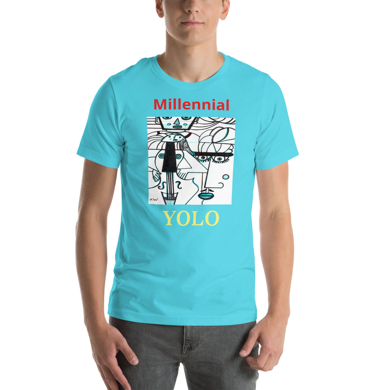 KW Gallery Wearable Art Tee 18 YOLO - Winter Sunshine Marketplace