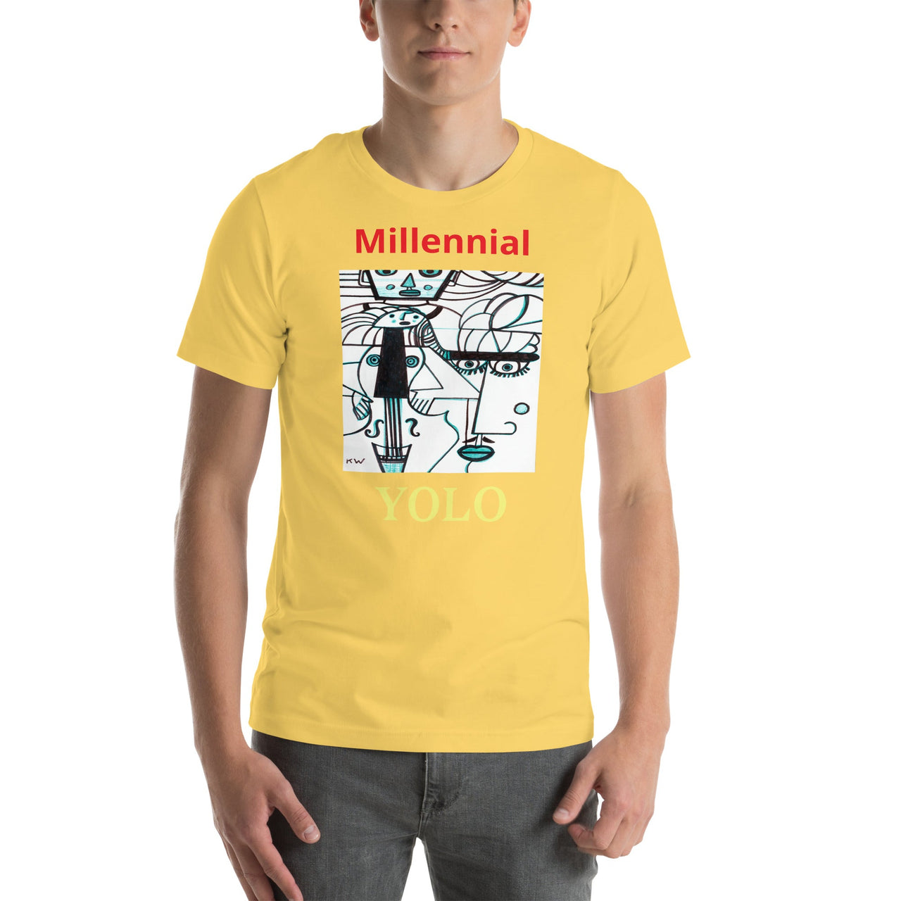 KW Gallery Wearable Art Tee 18 YOLO - Winter Sunshine Marketplace