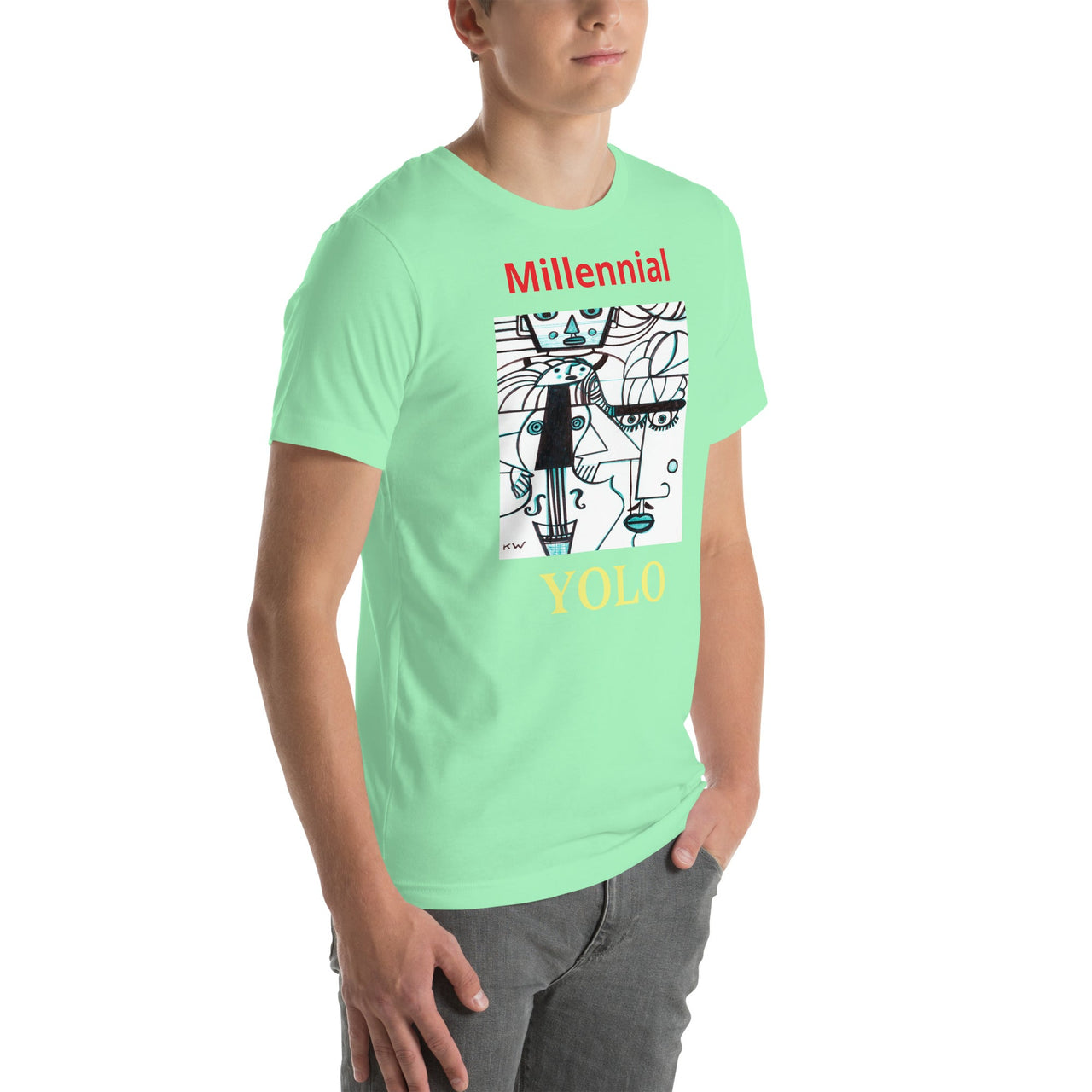 KW Gallery Wearable Art Tee 18 YOLO - Winter Sunshine Marketplace