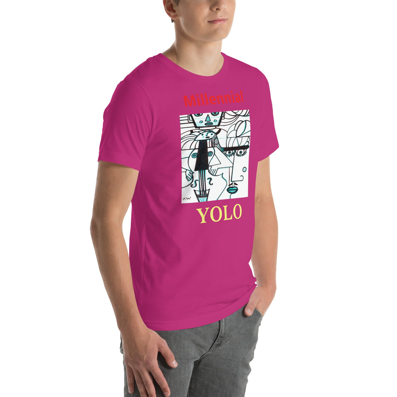 KW Gallery Wearable Art Tee 18 YOLO - Winter Sunshine Marketplace