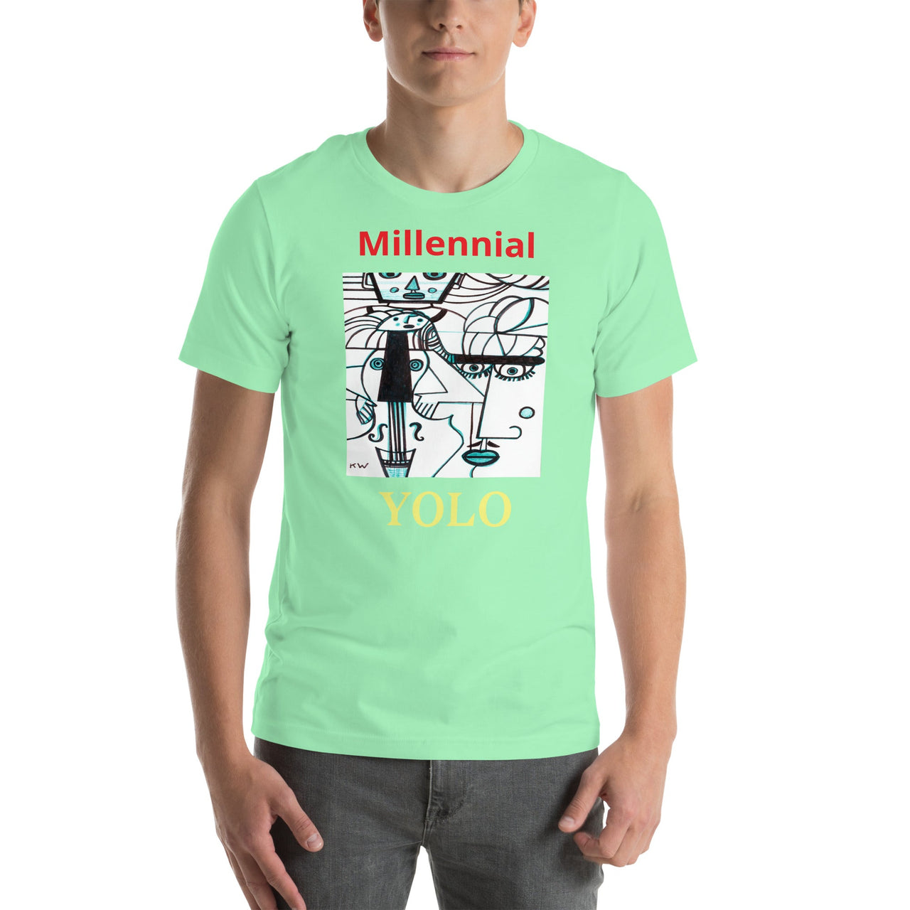 KW Gallery Wearable Art Tee 18 YOLO - Winter Sunshine Marketplace