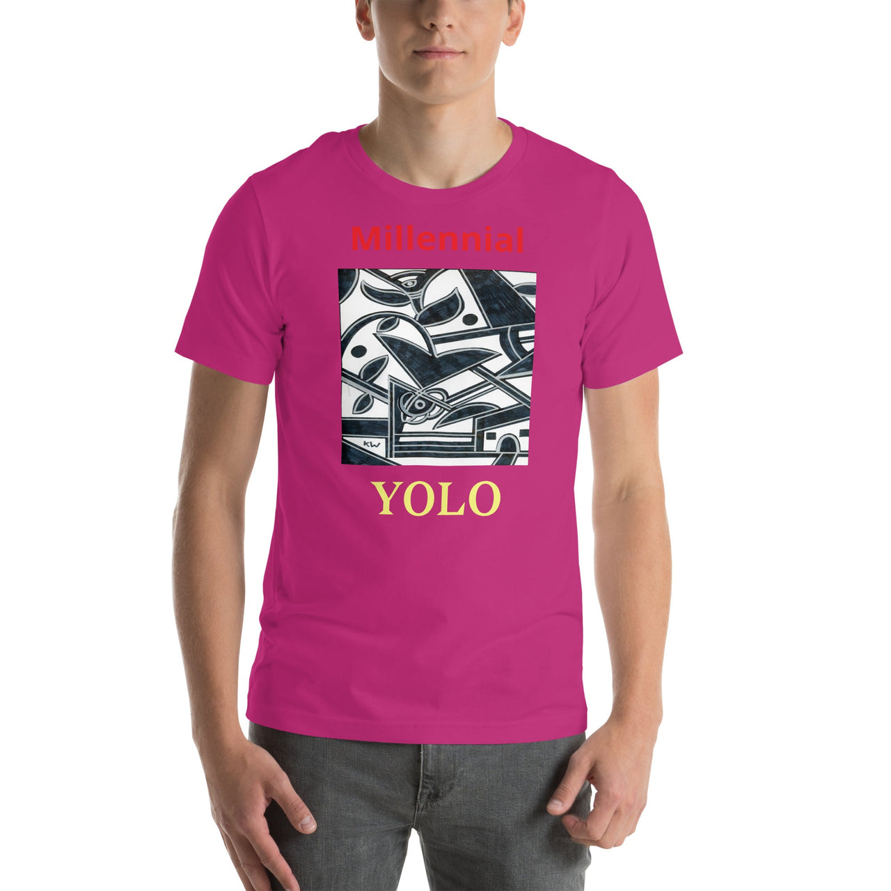 KW Gallery Wearable Art Tee 19 YOLO - Winter Sunshine Marketplace