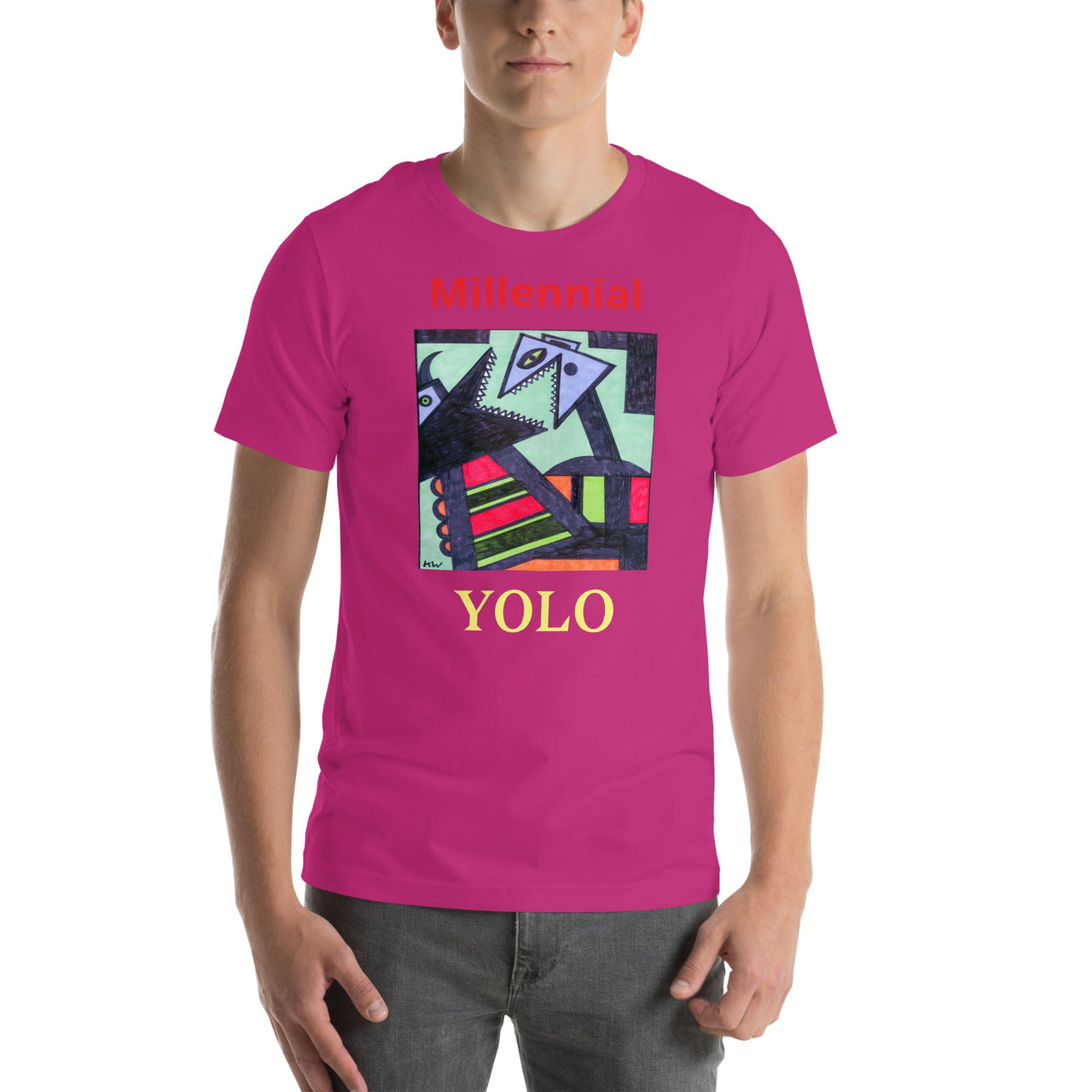 KW Gallery Wearable Art Tee 20 YOLO - Winter Sunshine Marketplace