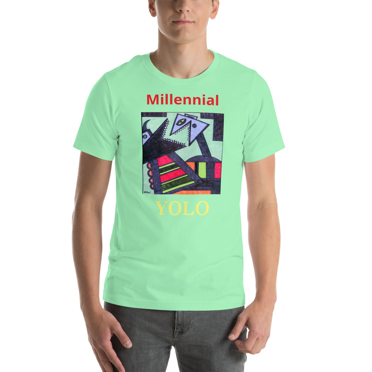 KW Gallery Wearable Art Tee 20 YOLO - Winter Sunshine Marketplace