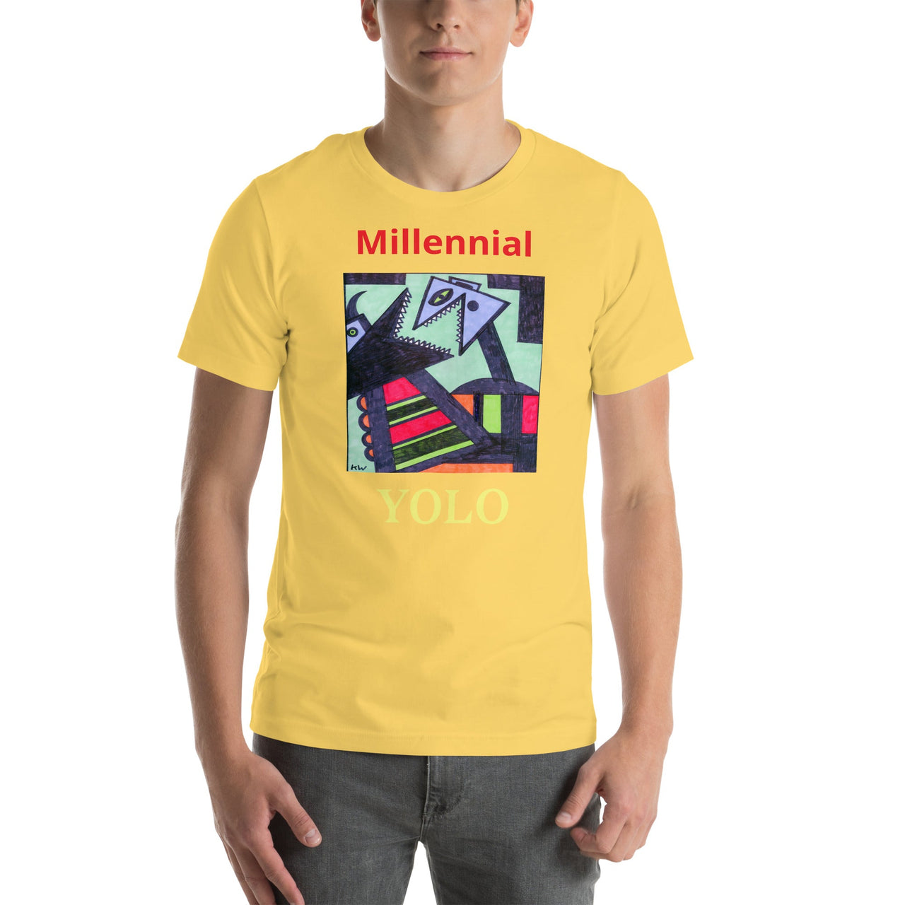 KW Gallery Wearable Art Tee 20 YOLO - Winter Sunshine Marketplace