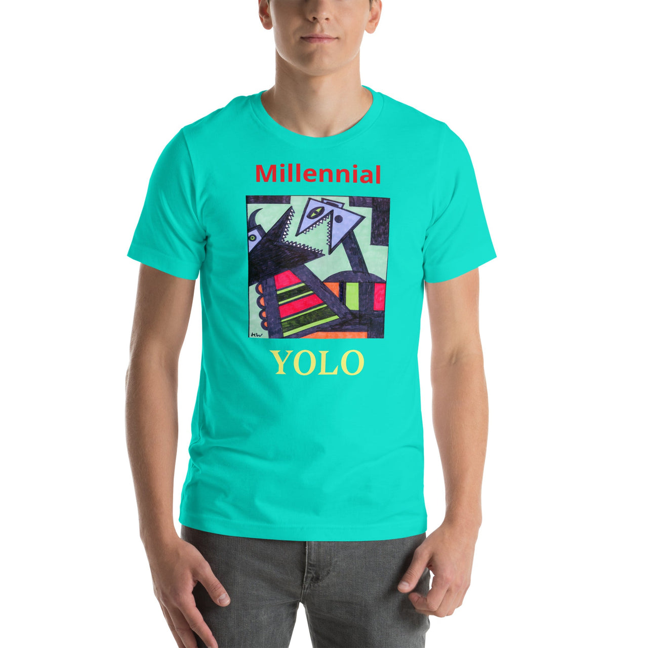 KW Gallery Wearable Art Tee 20 YOLO - Winter Sunshine Marketplace