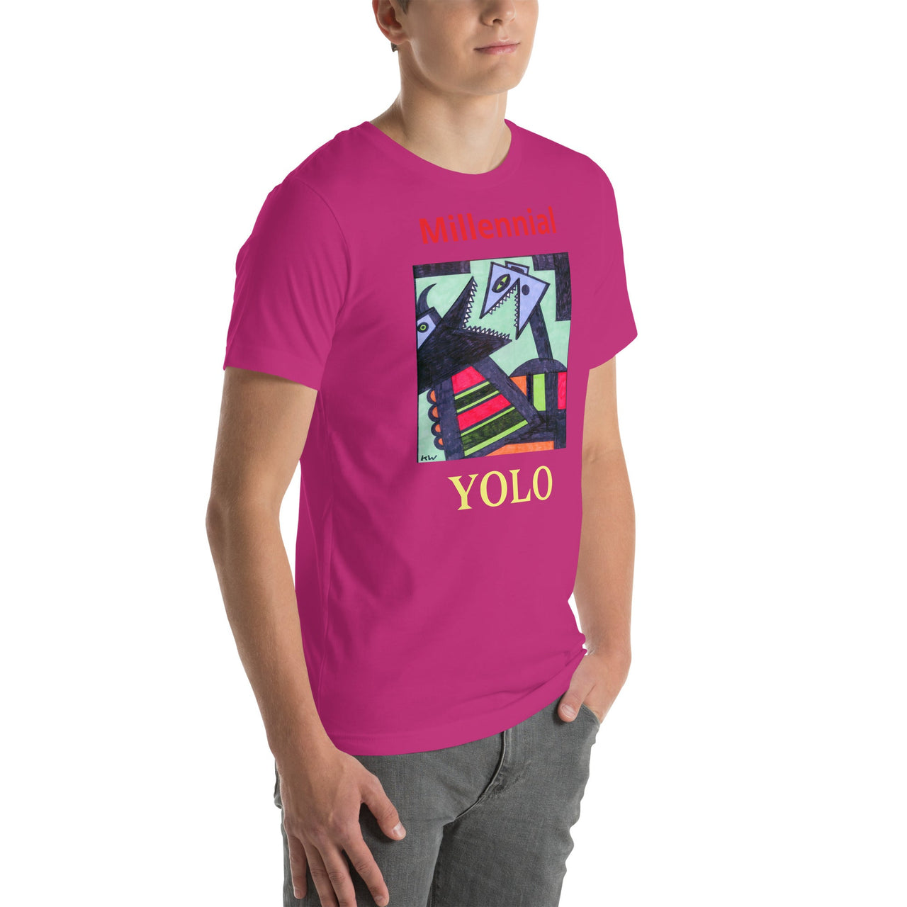 KW Gallery Wearable Art Tee 20 YOLO - Winter Sunshine Marketplace