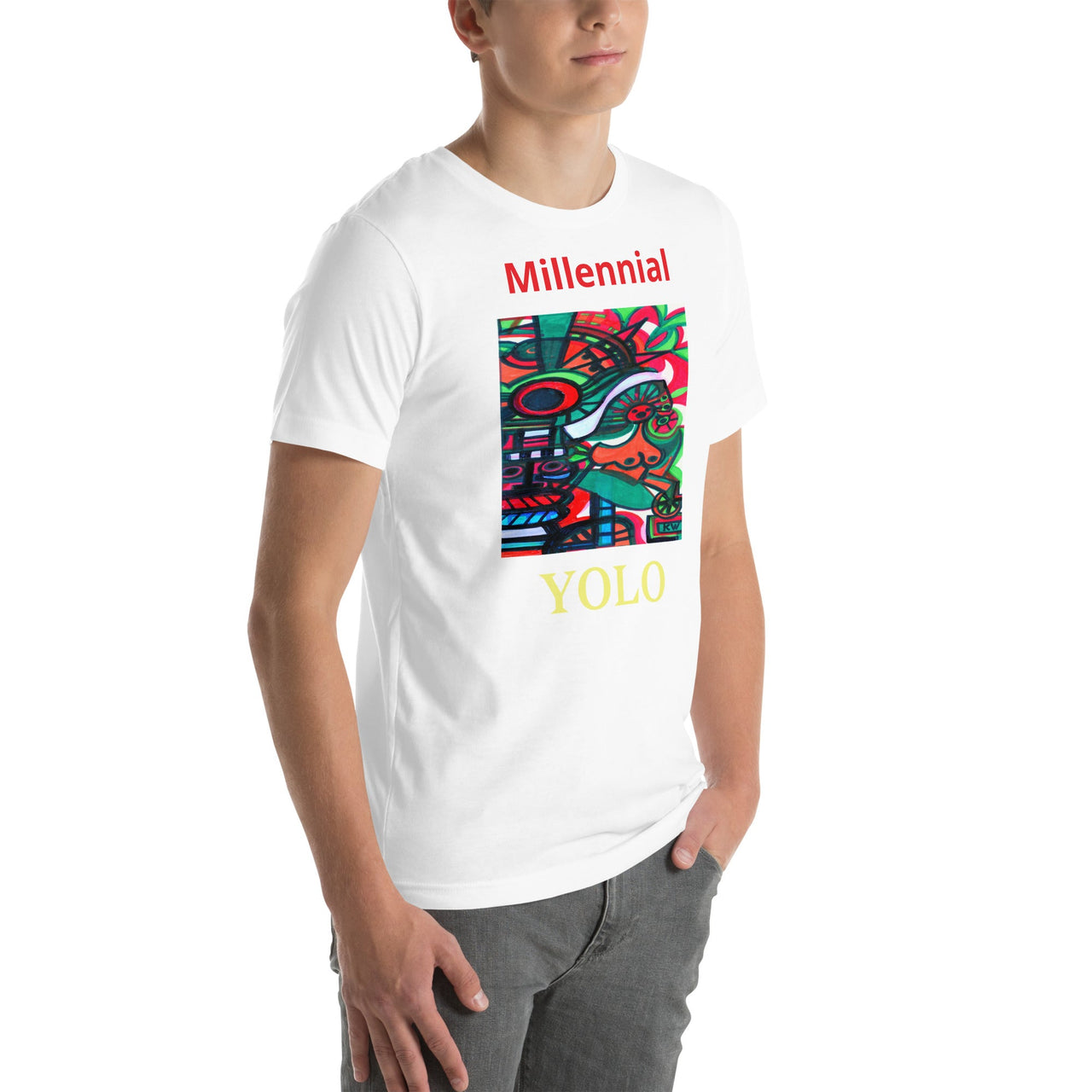 KW Gallery Wearable Art Tee 21 YOLO - Winter Sunshine Marketplace