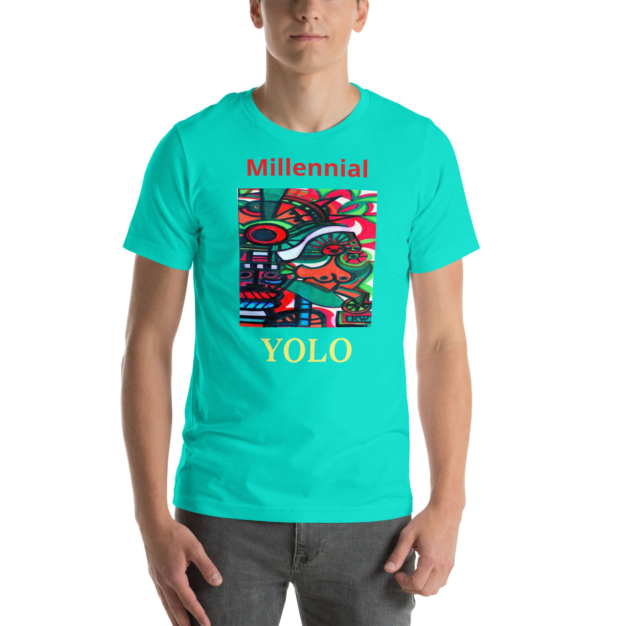 KW Gallery Wearable Art Tee 21 YOLO - Winter Sunshine Marketplace