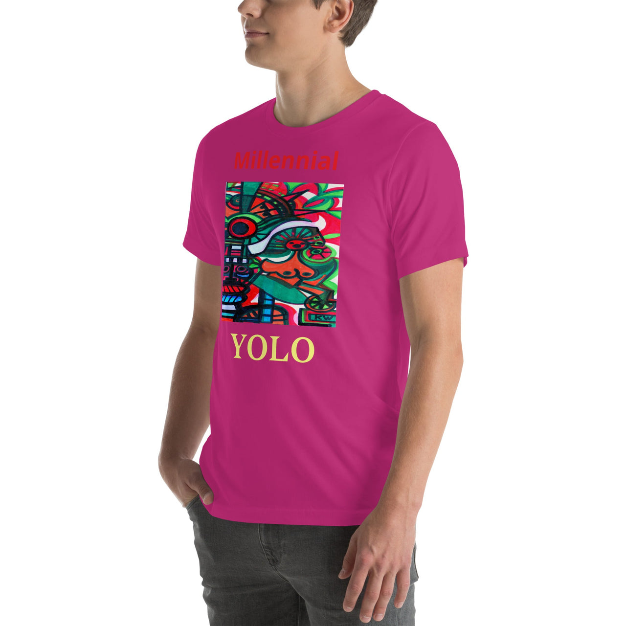 KW Gallery Wearable Art Tee 21 YOLO - Winter Sunshine Marketplace