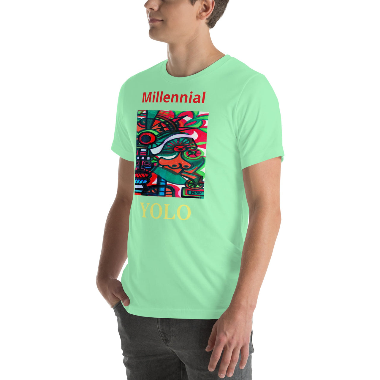 KW Gallery Wearable Art Tee 21 YOLO - Winter Sunshine Marketplace