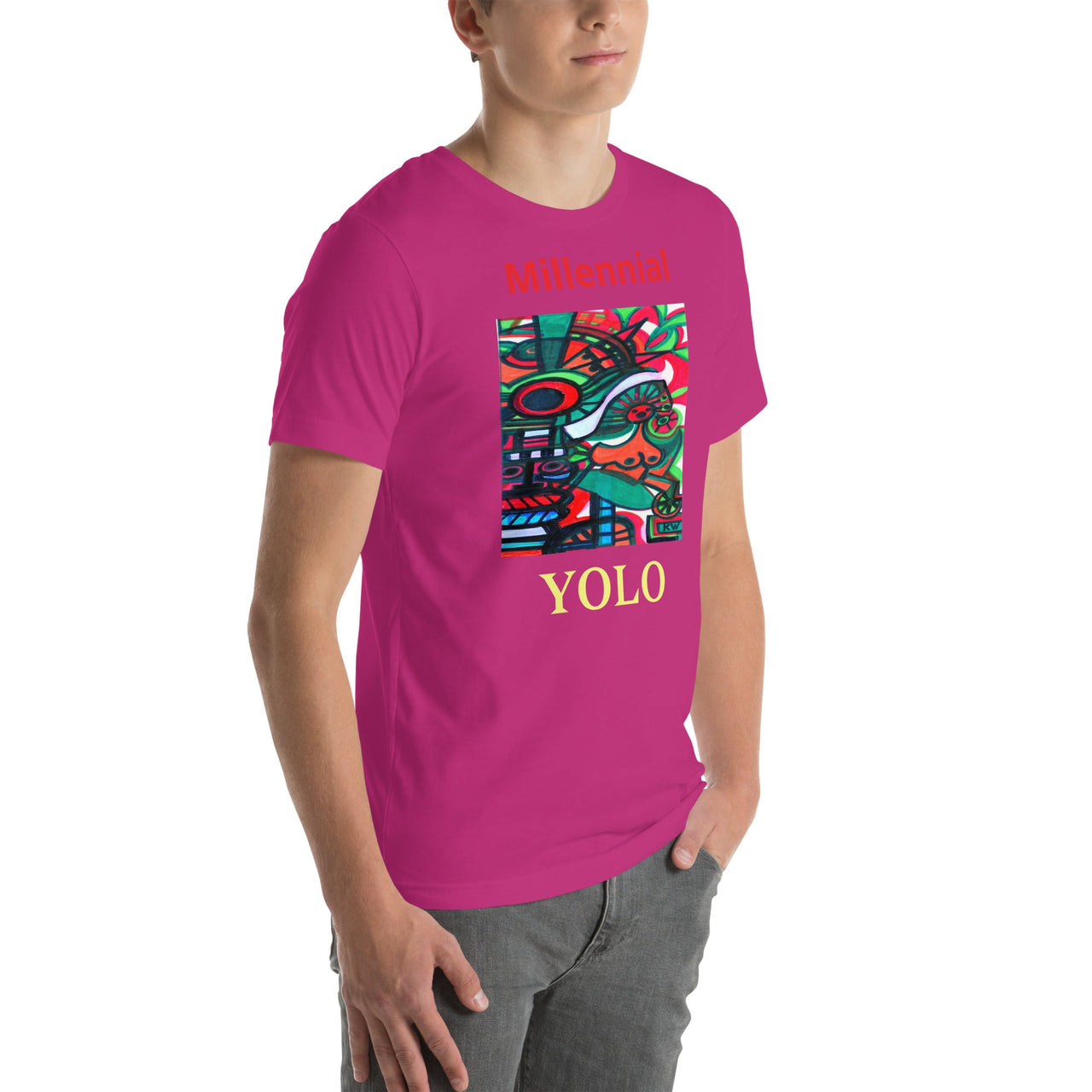 KW Gallery Wearable Art Tee 21 YOLO - Winter Sunshine Marketplace