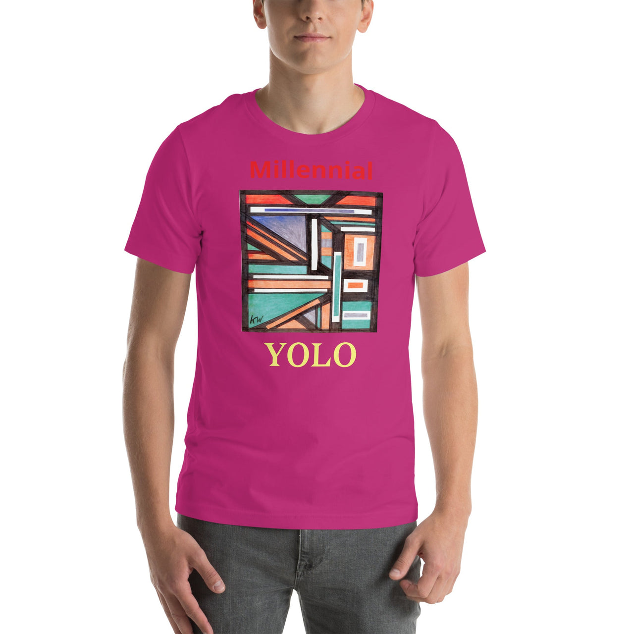 KW Gallery Wearable Art Tee 22 YOLO - Winter Sunshine Marketplace