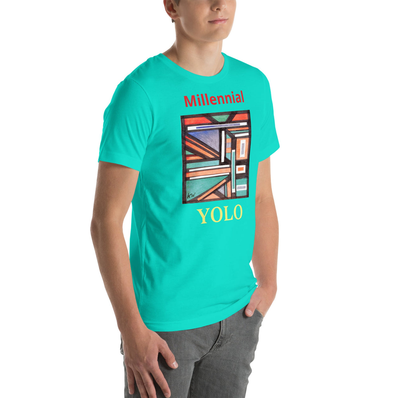 KW Gallery Wearable Art Tee 22 YOLO - Winter Sunshine Marketplace