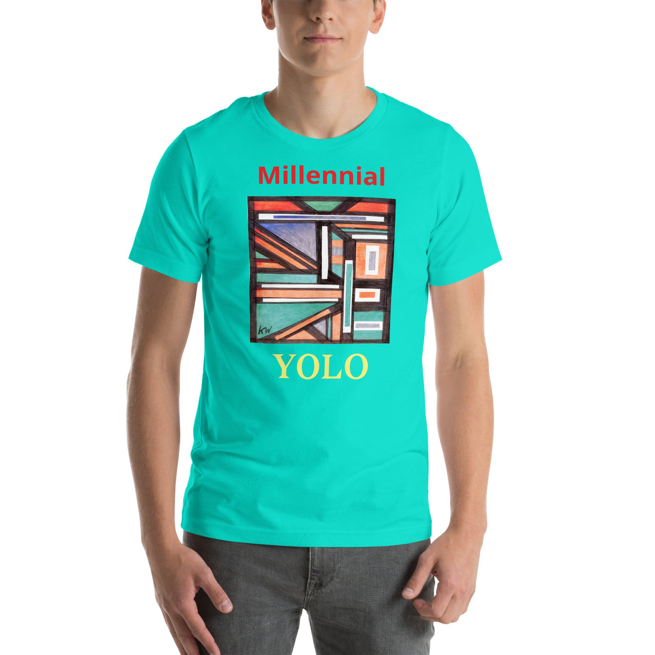 KW Gallery Wearable Art Tee 22 YOLO - Winter Sunshine Marketplace