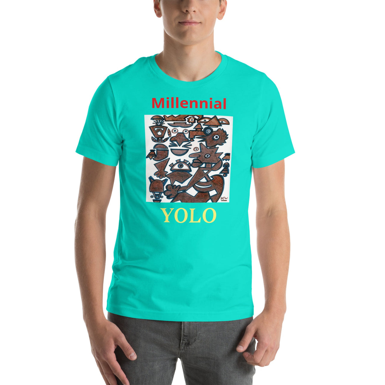KW Gallery Wearable Art Tee 24 YOLO - Winter Sunshine Marketplace