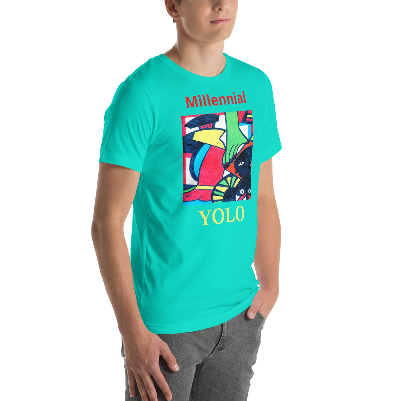 KW Gallery Wearable Art Tee 25 YOLO - Winter Sunshine Marketplace