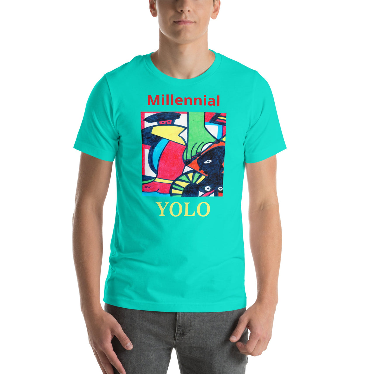 KW Gallery Wearable Art Tee 25 YOLO - Winter Sunshine Marketplace