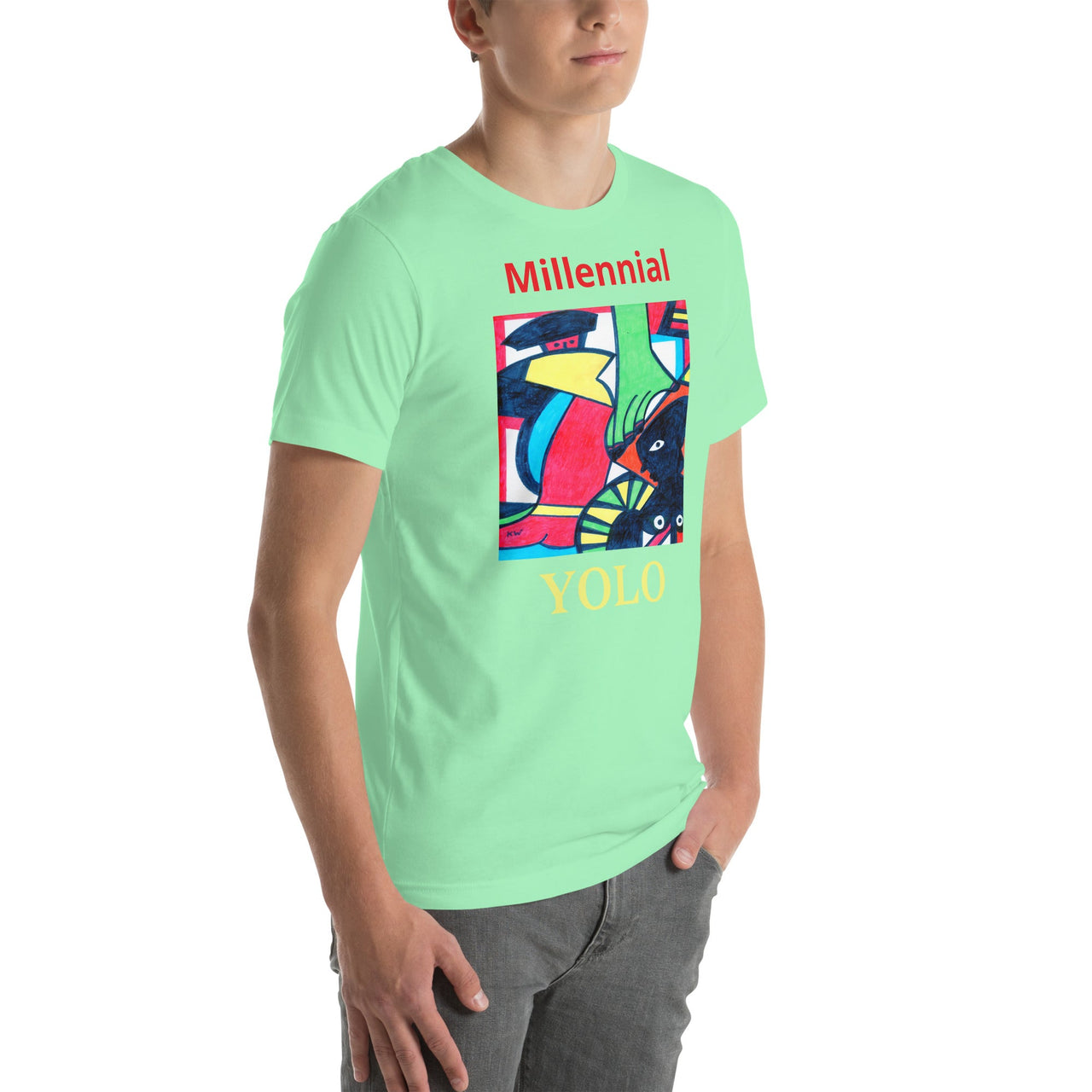 KW Gallery Wearable Art Tee 25 YOLO - Winter Sunshine Marketplace