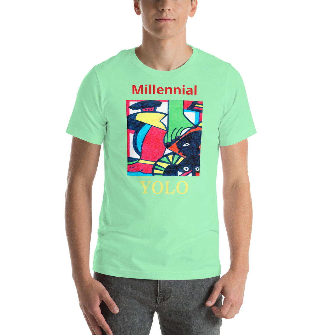 KW Gallery Wearable Art Tee 25 YOLO - Winter Sunshine Marketplace