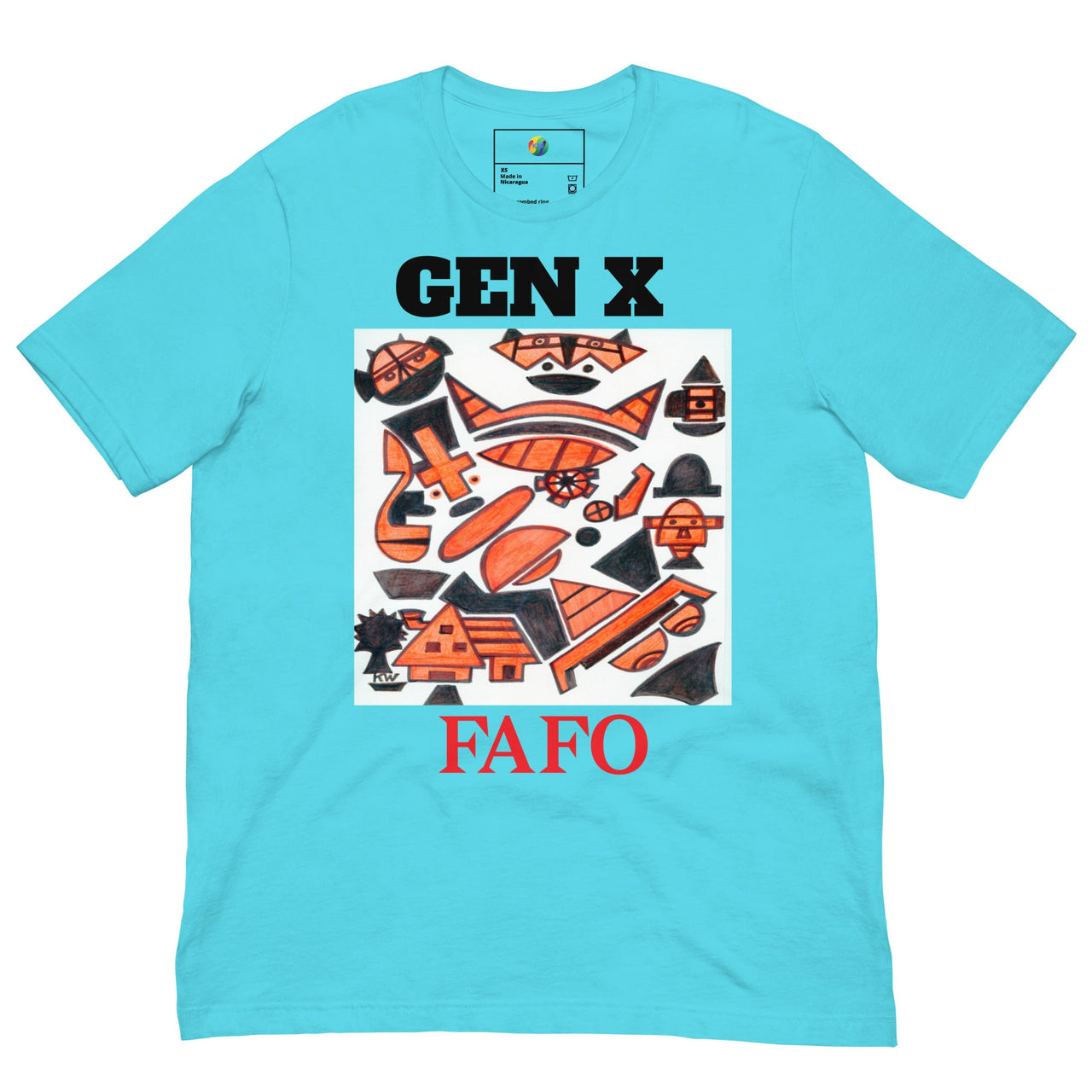 KW Gallery Wearable Art Tee 28 FAFO - Winter Sunshine Marketplace