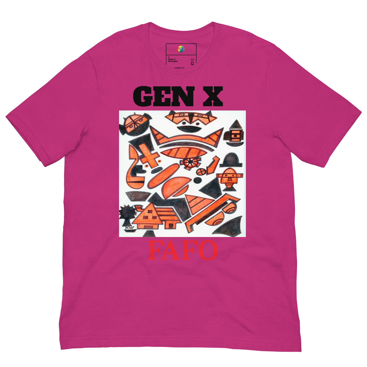 KW Gallery Wearable Art Tee 28 FAFO - Winter Sunshine Marketplace