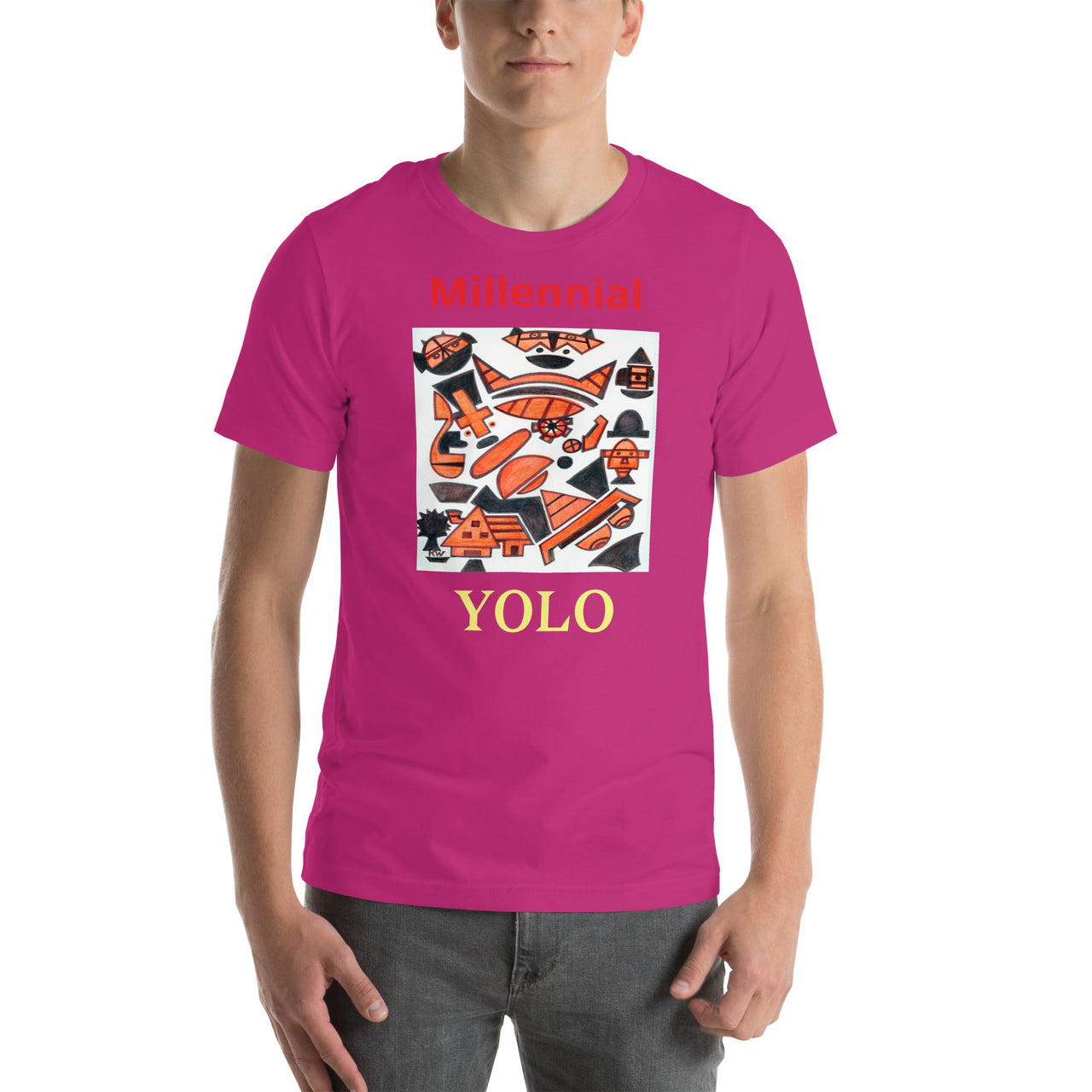 KW Gallery Wearable Art Tee 28 YOLO - Winter Sunshine Marketplace