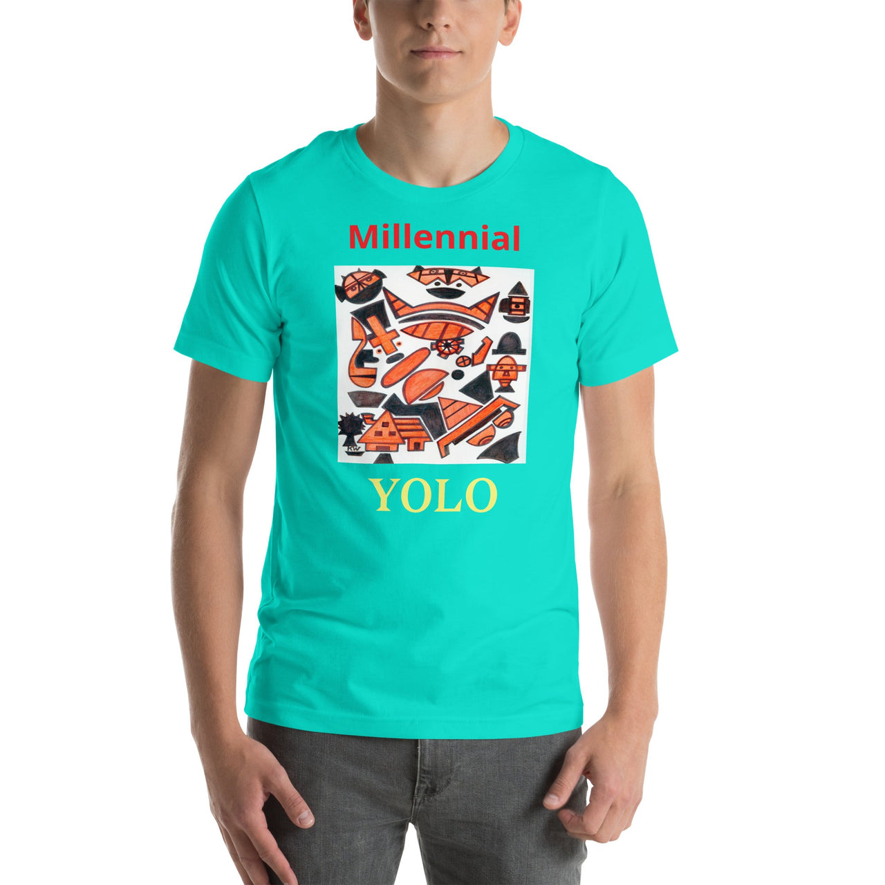 KW Gallery Wearable Art Tee 28 YOLO - Winter Sunshine Marketplace