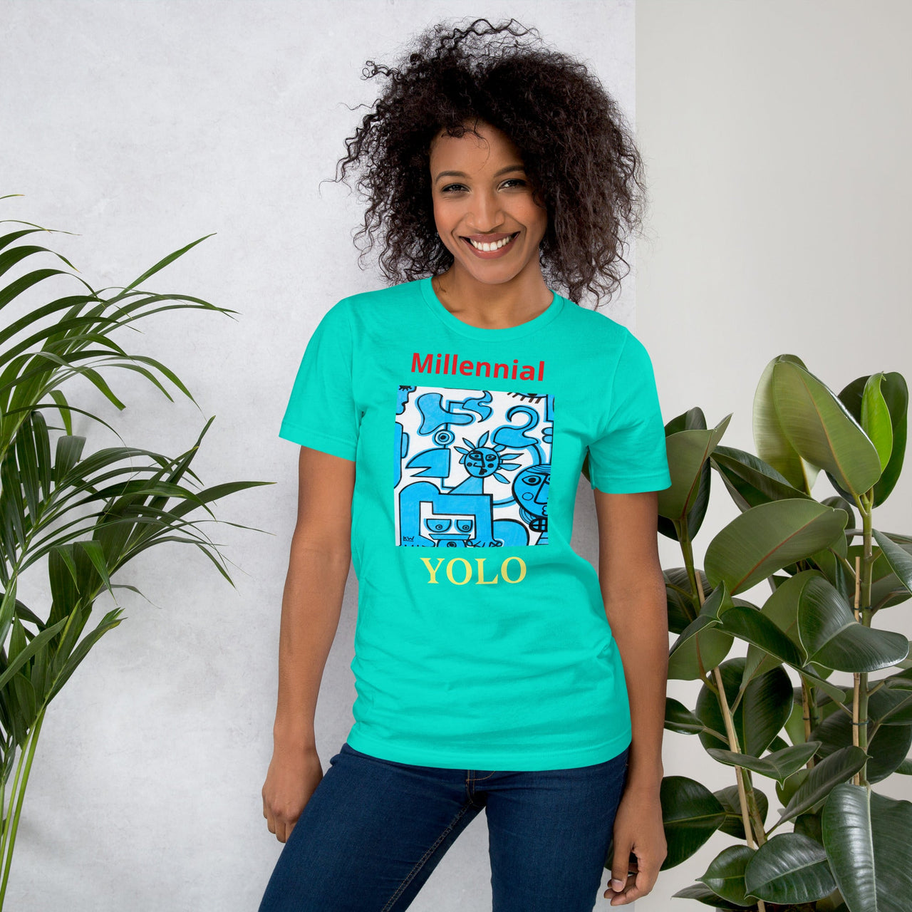 KW Gallery Wearable Art Tee 29 YOLO - Winter Sunshine Marketplace