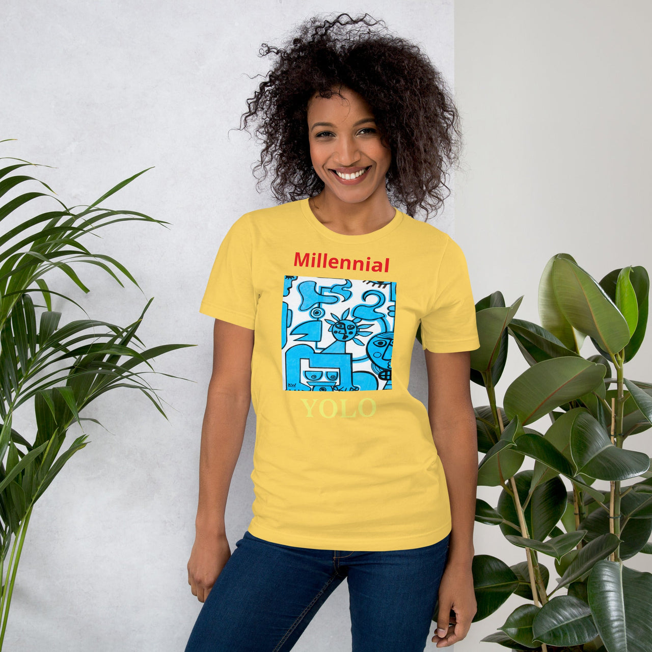 KW Gallery Wearable Art Tee 29 YOLO - Winter Sunshine Marketplace
