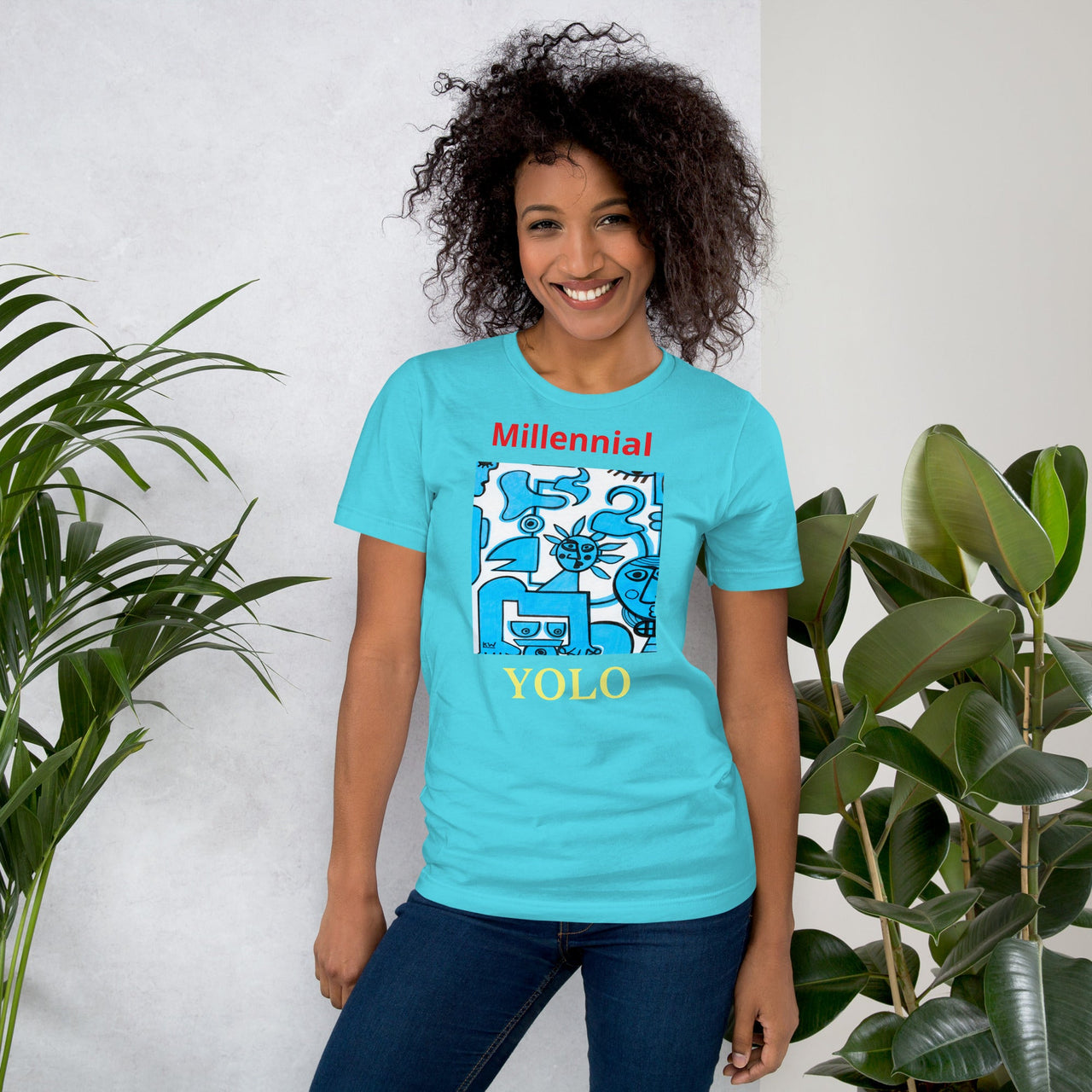 KW Gallery Wearable Art Tee 29 YOLO - Winter Sunshine Marketplace
