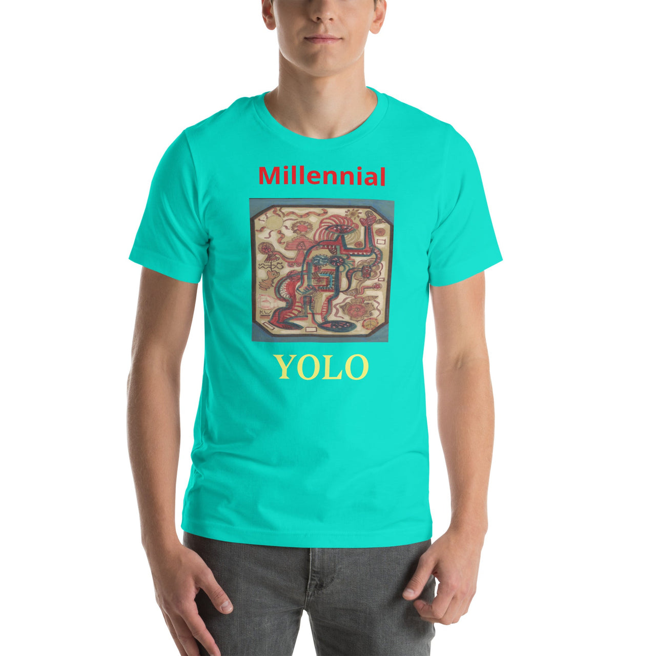 KW Gallery Wearable Art Tee 30 YOLO - Winter Sunshine Marketplace