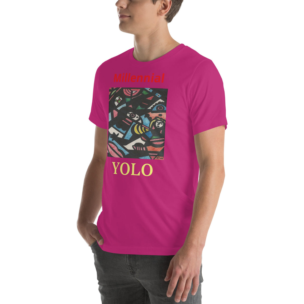 KW Gallery Wearable Art Tee 32 YOLO - Winter Sunshine Marketplace