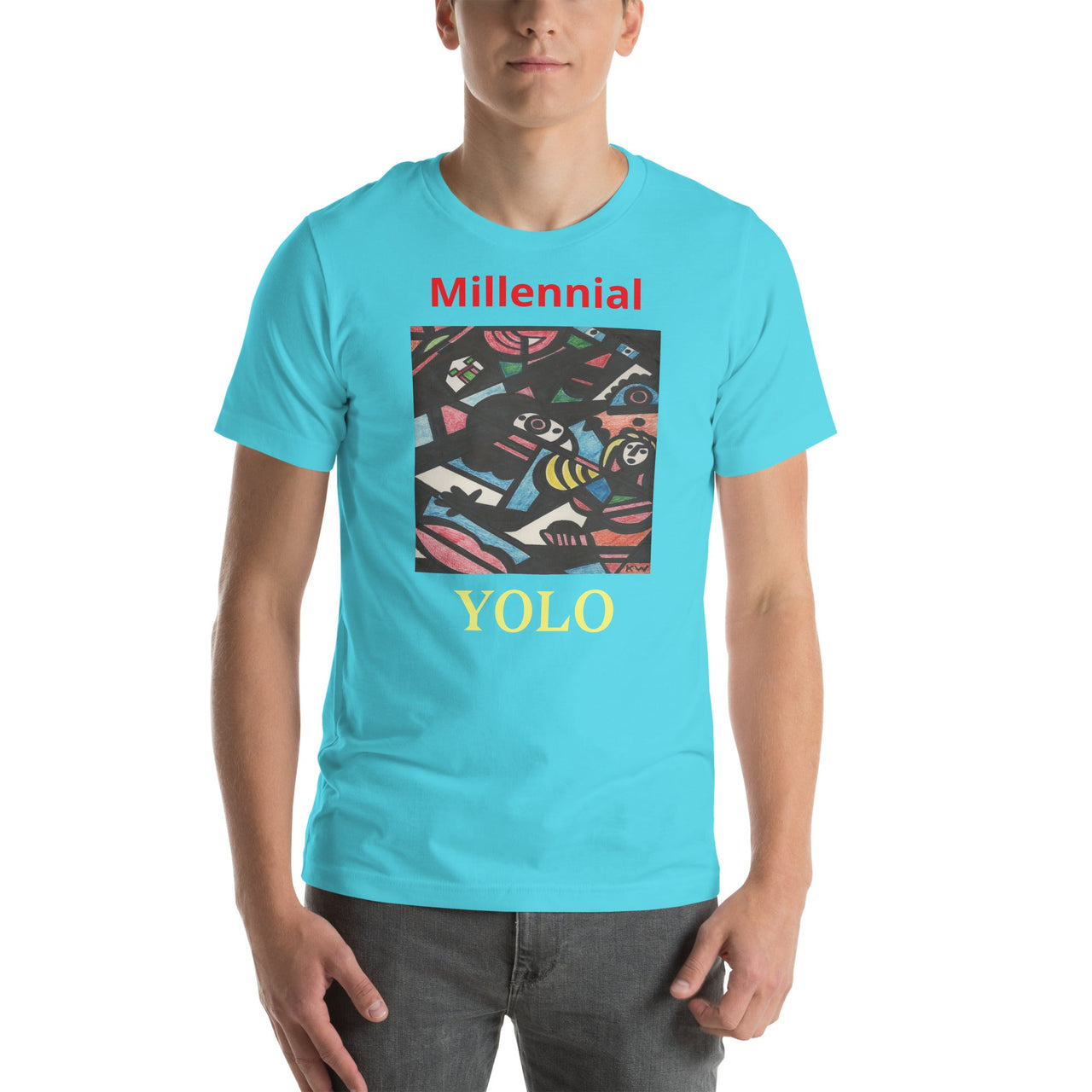 KW Gallery Wearable Art Tee 32 YOLO - Winter Sunshine Marketplace