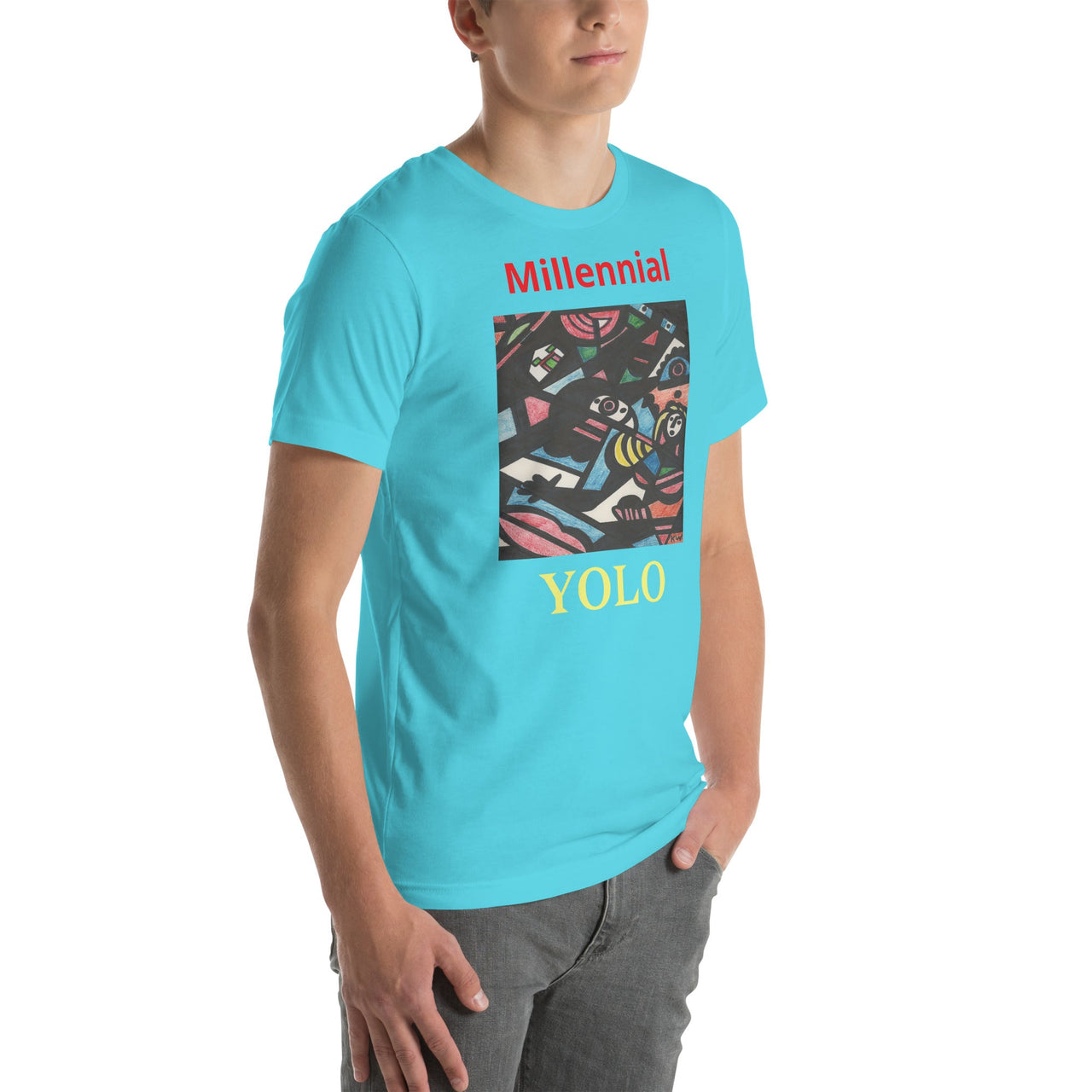 KW Gallery Wearable Art Tee 32 YOLO - Winter Sunshine Marketplace