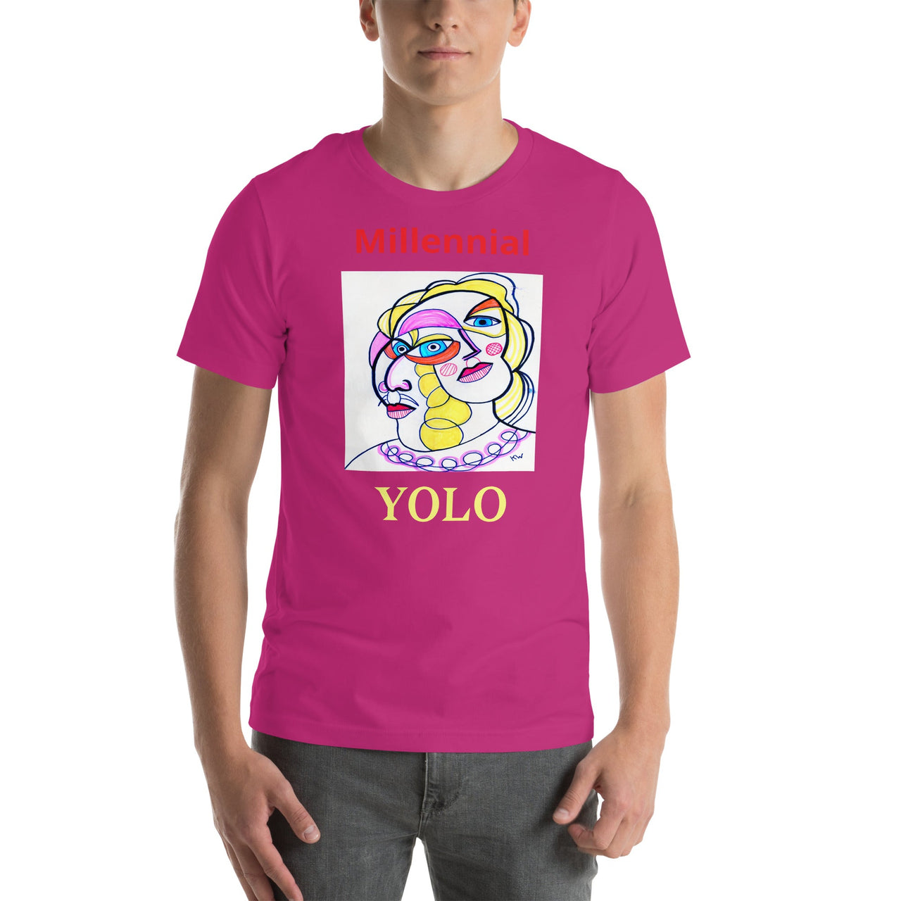 KW Gallery Wearable Art Tee 33 YOLO - Winter Sunshine Marketplace