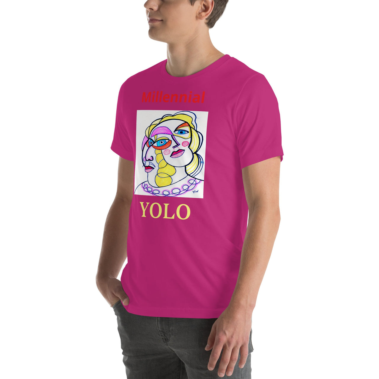 KW Gallery Wearable Art Tee 33 YOLO - Winter Sunshine Marketplace