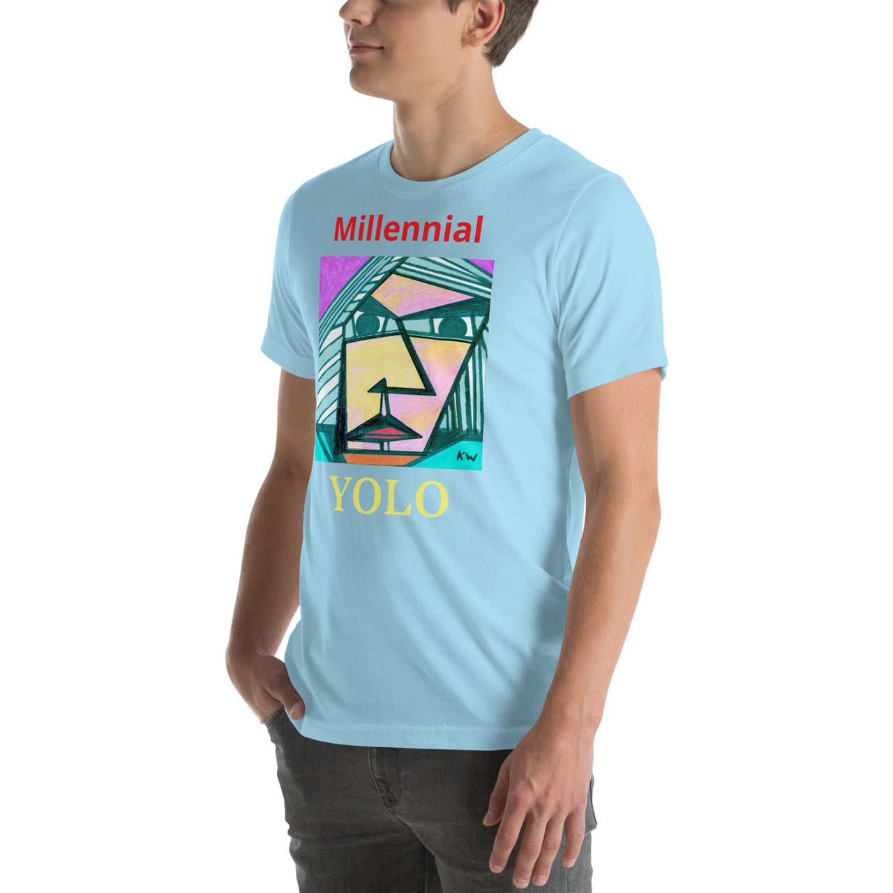 KW Gallery Wearable Art Tee 34 YOLO - Winter Sunshine Marketplace