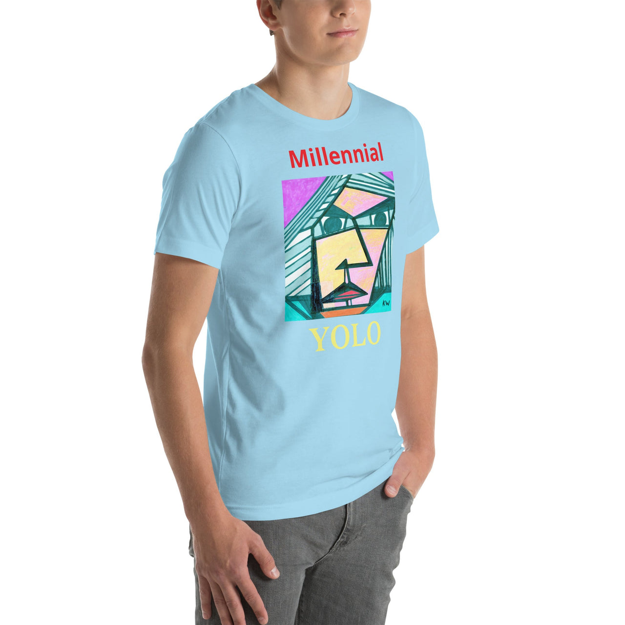 KW Gallery Wearable Art Tee 34 YOLO - Winter Sunshine Marketplace