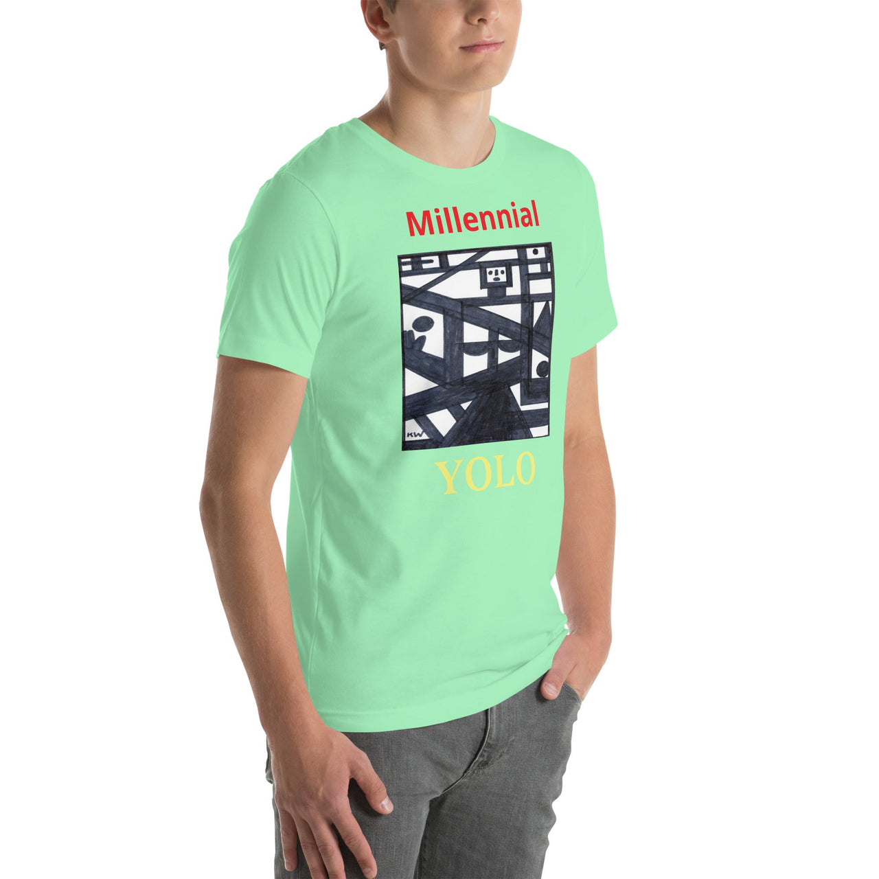 KW Gallery Wearable Art Tee 35 YOLO - Winter Sunshine Marketplace