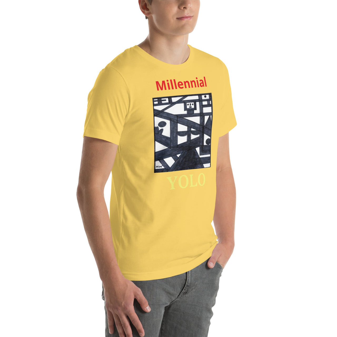 KW Gallery Wearable Art Tee 35 YOLO - Winter Sunshine Marketplace