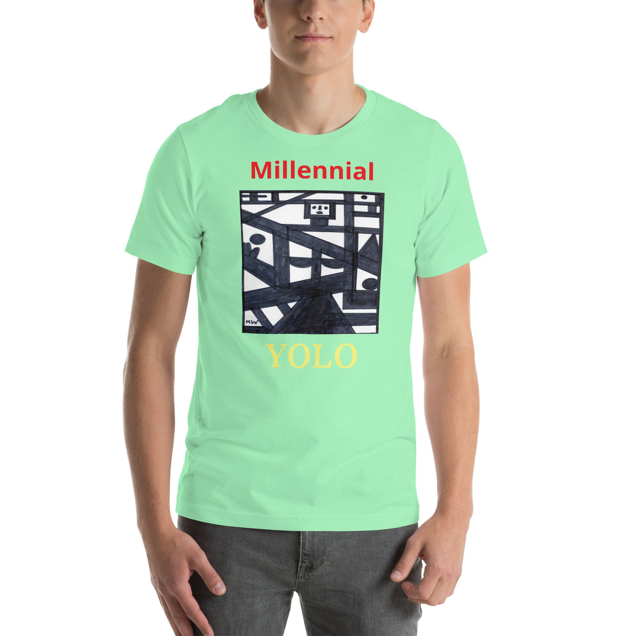 KW Gallery Wearable Art Tee 35 YOLO - Winter Sunshine Marketplace