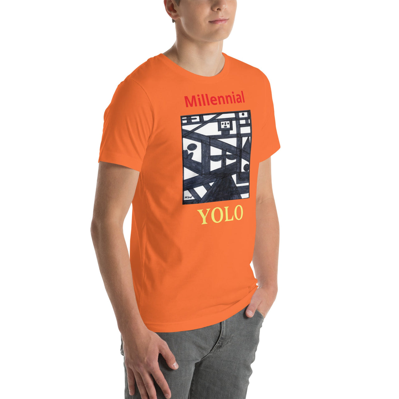 KW Gallery Wearable Art Tee 35 YOLO - Winter Sunshine Marketplace