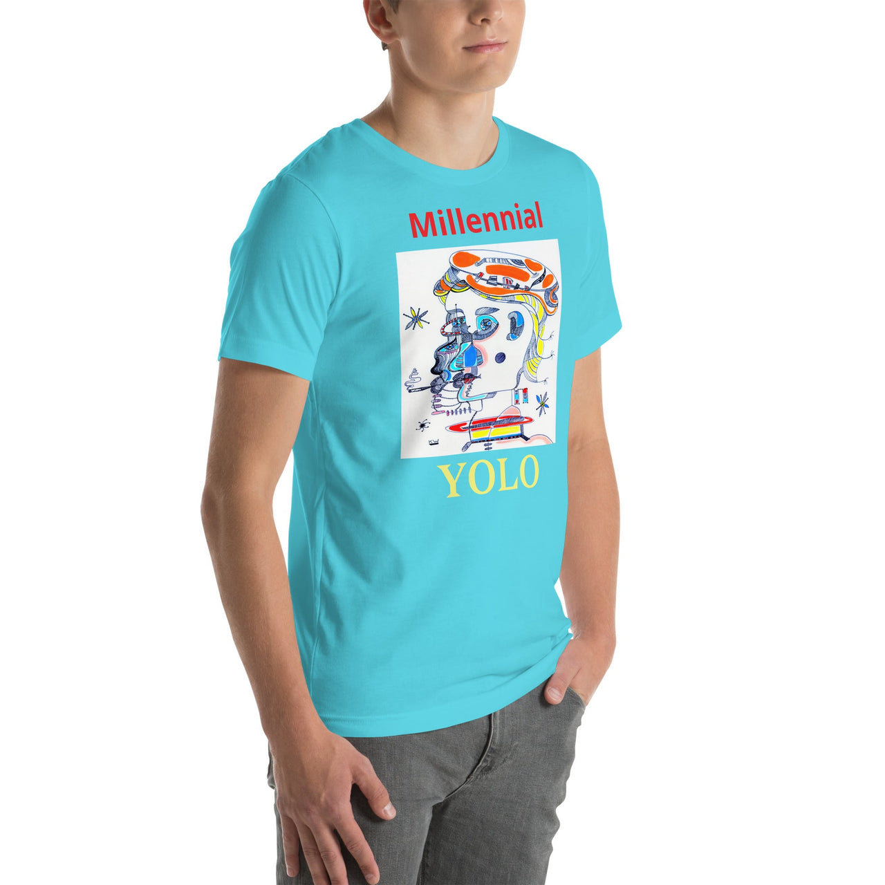 KW Gallery Wearable Art Tee 36 YOLO - Winter Sunshine Marketplace