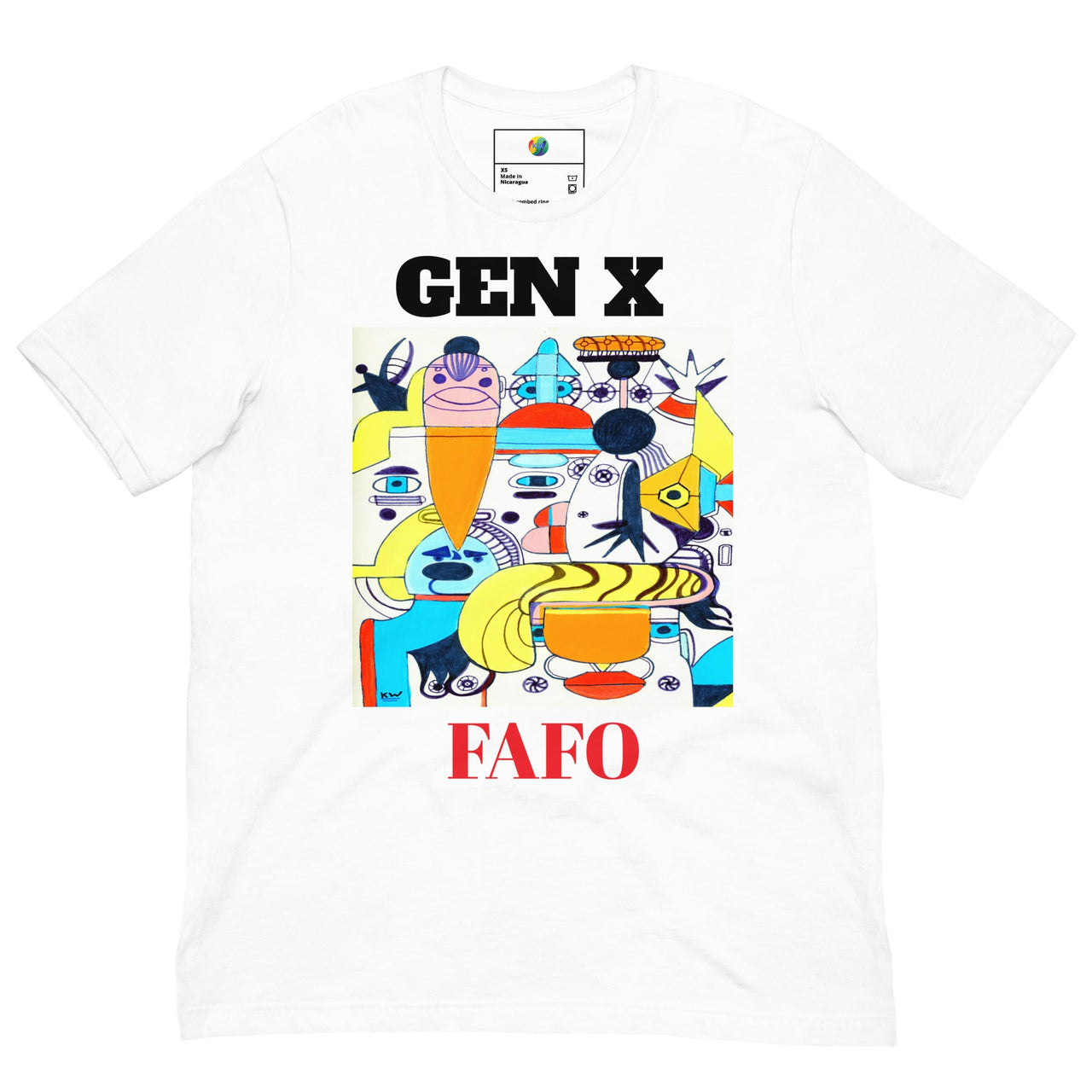 KW Gallery Wearable Art Tee 37 FAFO - Winter Sunshine Marketplace